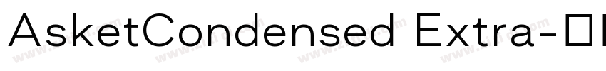AsketCondensed Extra字体转换